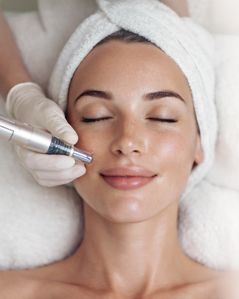 Mikrojehličkování, redukce vrásek